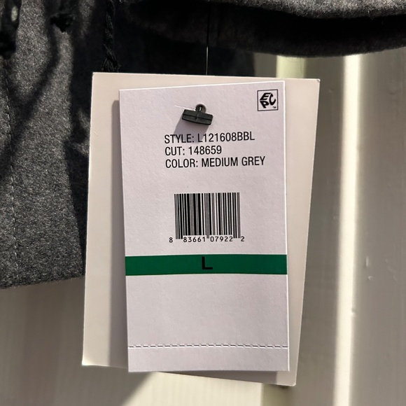 London Fog, Double Breasted, Ladies Gray Peacoat with Scarf, Large, NWT - Picture 10 of 11